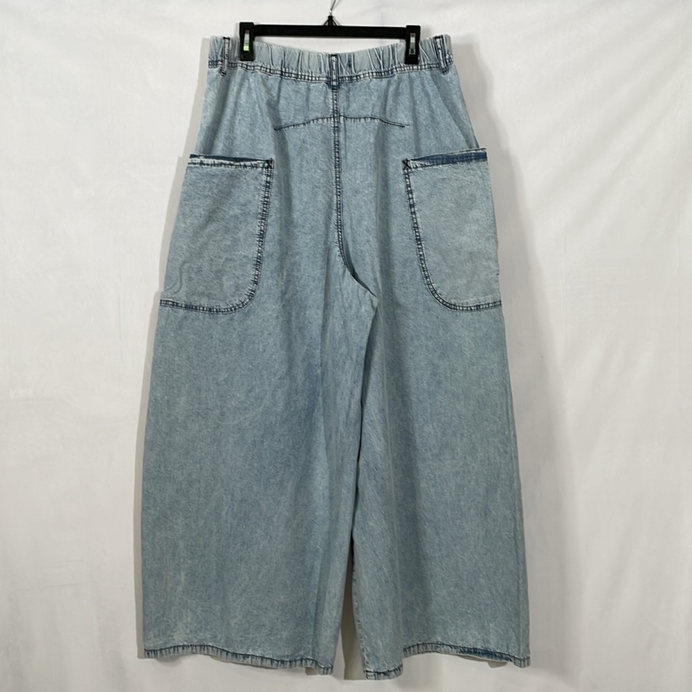 We The Free Light Blue Wide Leg Flare Jeans - Picture 7 of 15